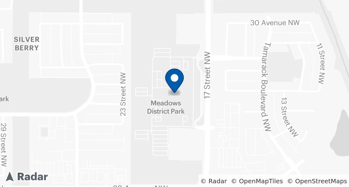 Map of Dairy Queen Location:: 2704 -17th St NW, Edmonton, AB, T5J 2R7